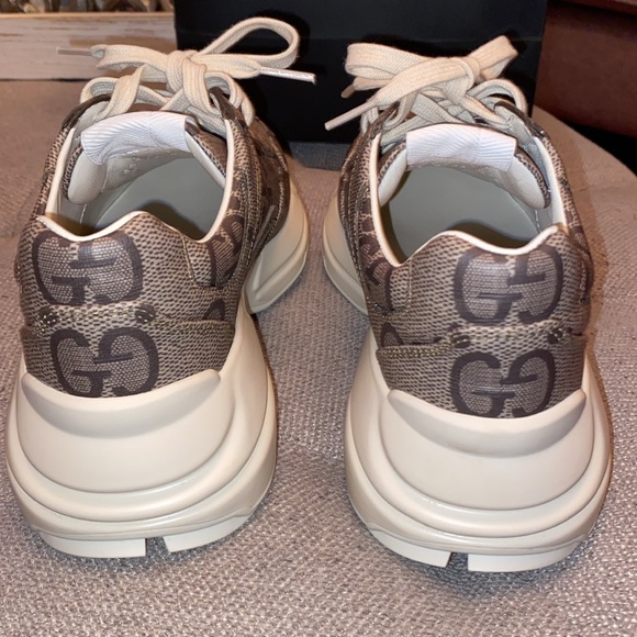 Gucci Macro Supreme Beige Ebony  low top Sneakers - Picture 10 of 17